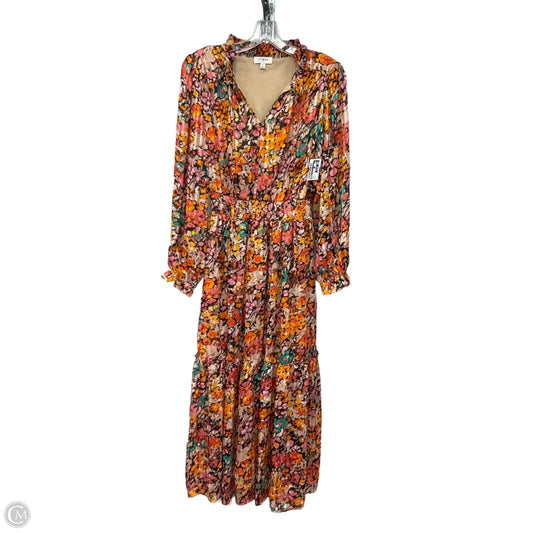 Dress Casual Maxi By Umgee In Orange & Pink, Size: M