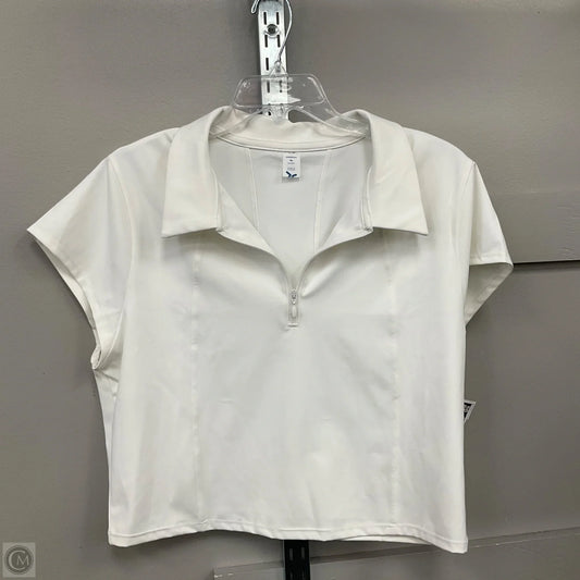 Top Short Sleeve By Tek Gear In White, Size: Xl