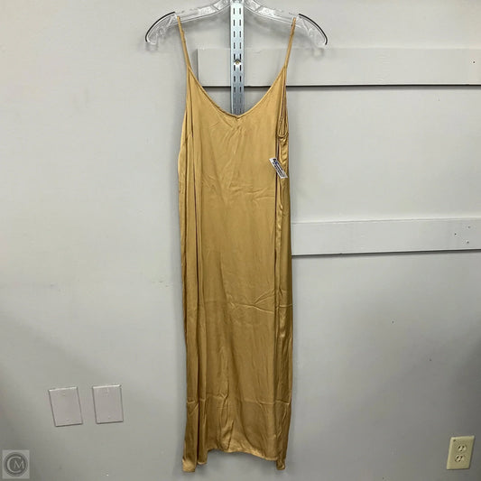 Dress Casual Midi By Aerie In Gold, Size: M