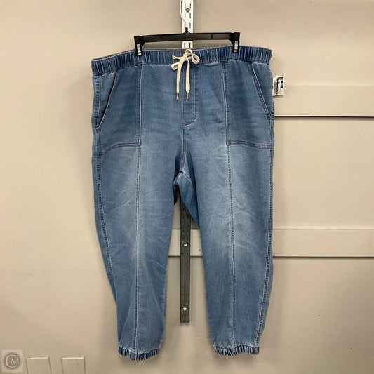 Jeans Straight By Cmf In Blue Denim, Size: Xxl