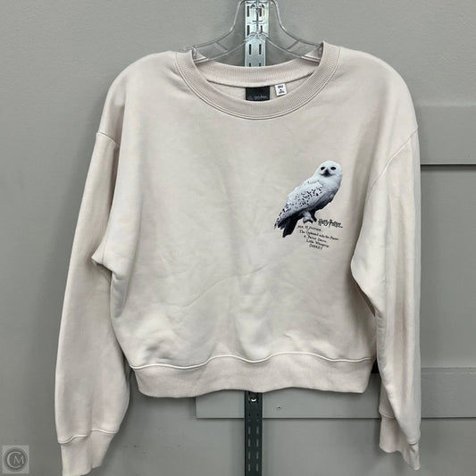 Sweatshirt Crewneck By Clothes Mentor In Cream, Size: Xl