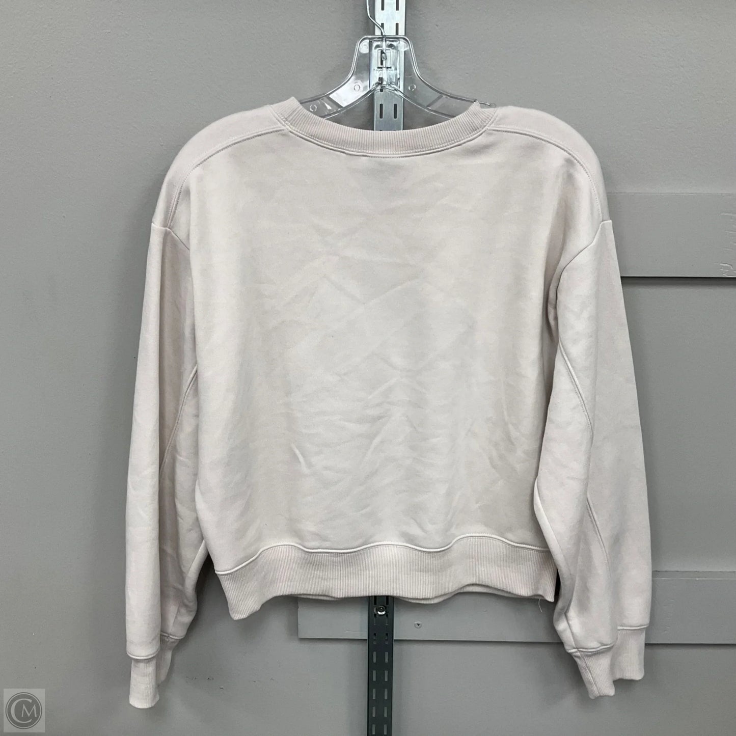 Sweatshirt Crewneck By Clothes Mentor In Cream, Size: Xl
