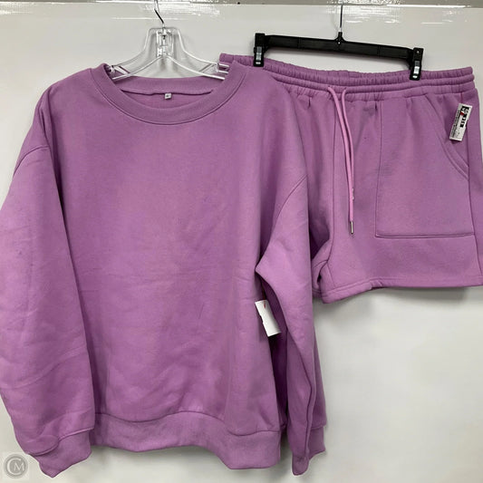 Shorts Set By Clothes Mentor In Purple, Size: Xl