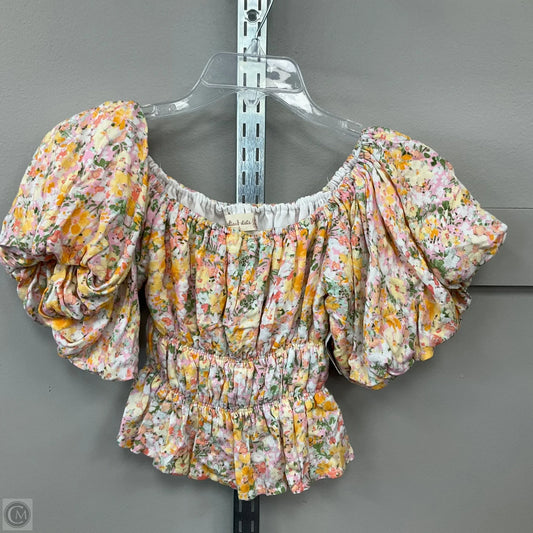 Top 3/4 Sleeve By Altard State In Floral Print, Size: S