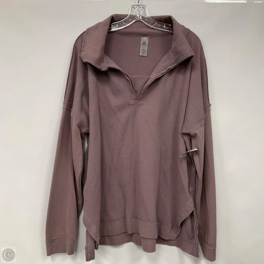 Top Long Sleeve By Mono B In Purple, Size: 2x