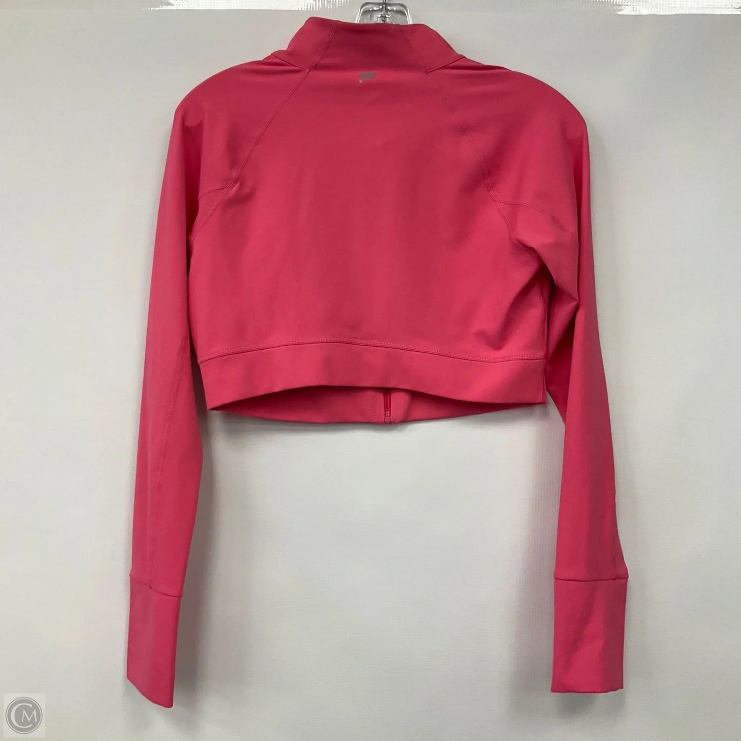 Athletic Top Long Sleeve Collar By Fabletics In Pink, Size: L