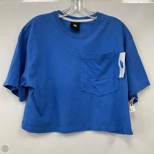 Top Short Sleeve By Nike Apparel In Blue, Size: L