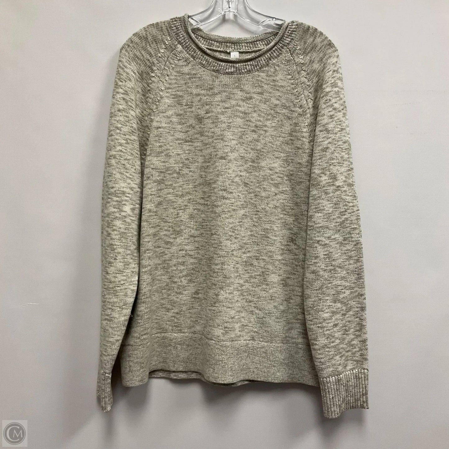 Sweatshirt Crewneck By Lululemon In Green & Tan, Size: L