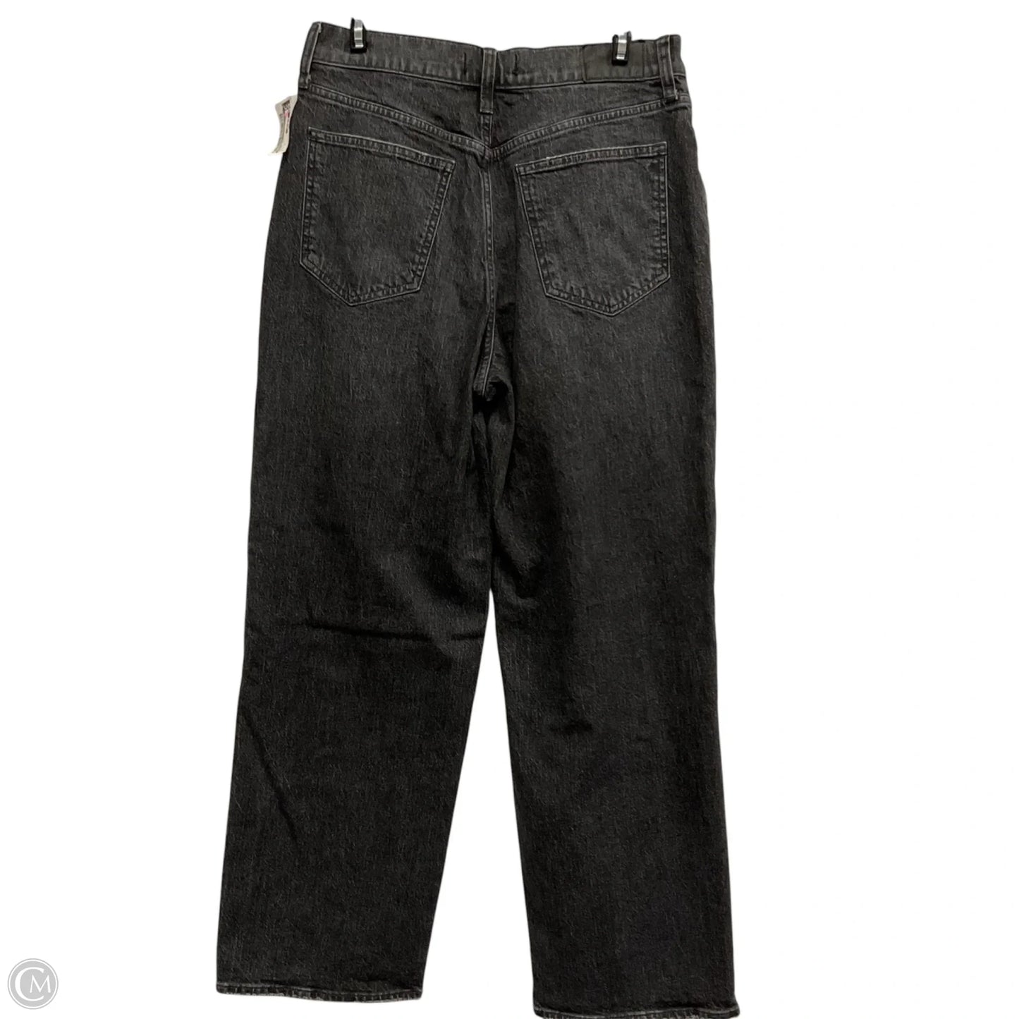 Jeans Straight By Madewell In Black Denim, Size: 8