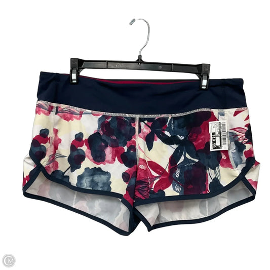 Athletic Shorts By Lululemon In Floral Print, Size: 10
