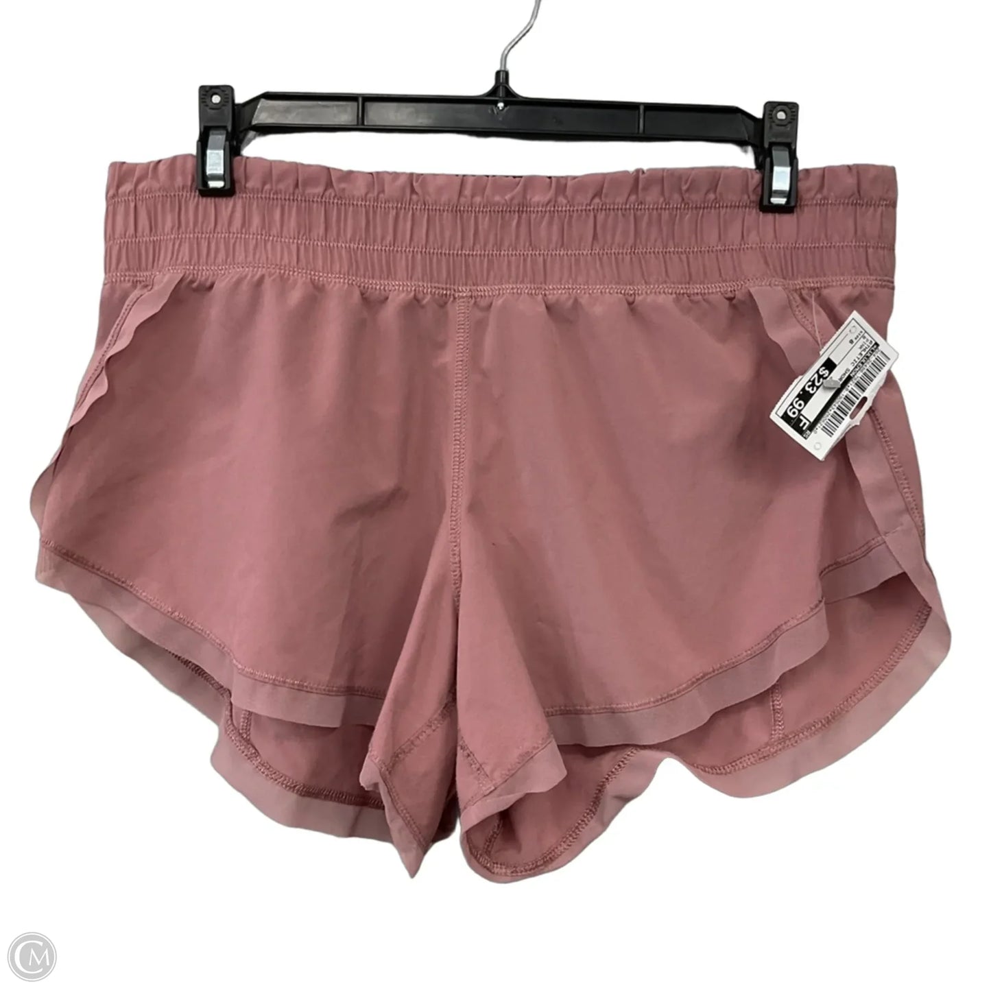 Athletic Shorts By Lululemon In Pink, Size: 8