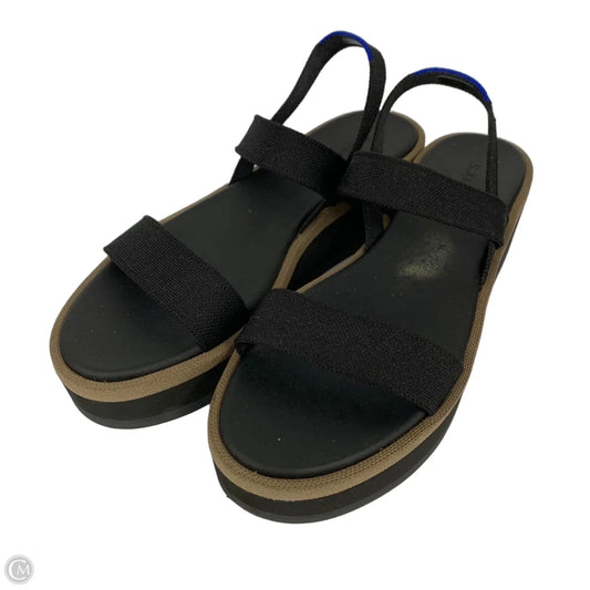Sandals Flats By Rothys In Black, Size: 12