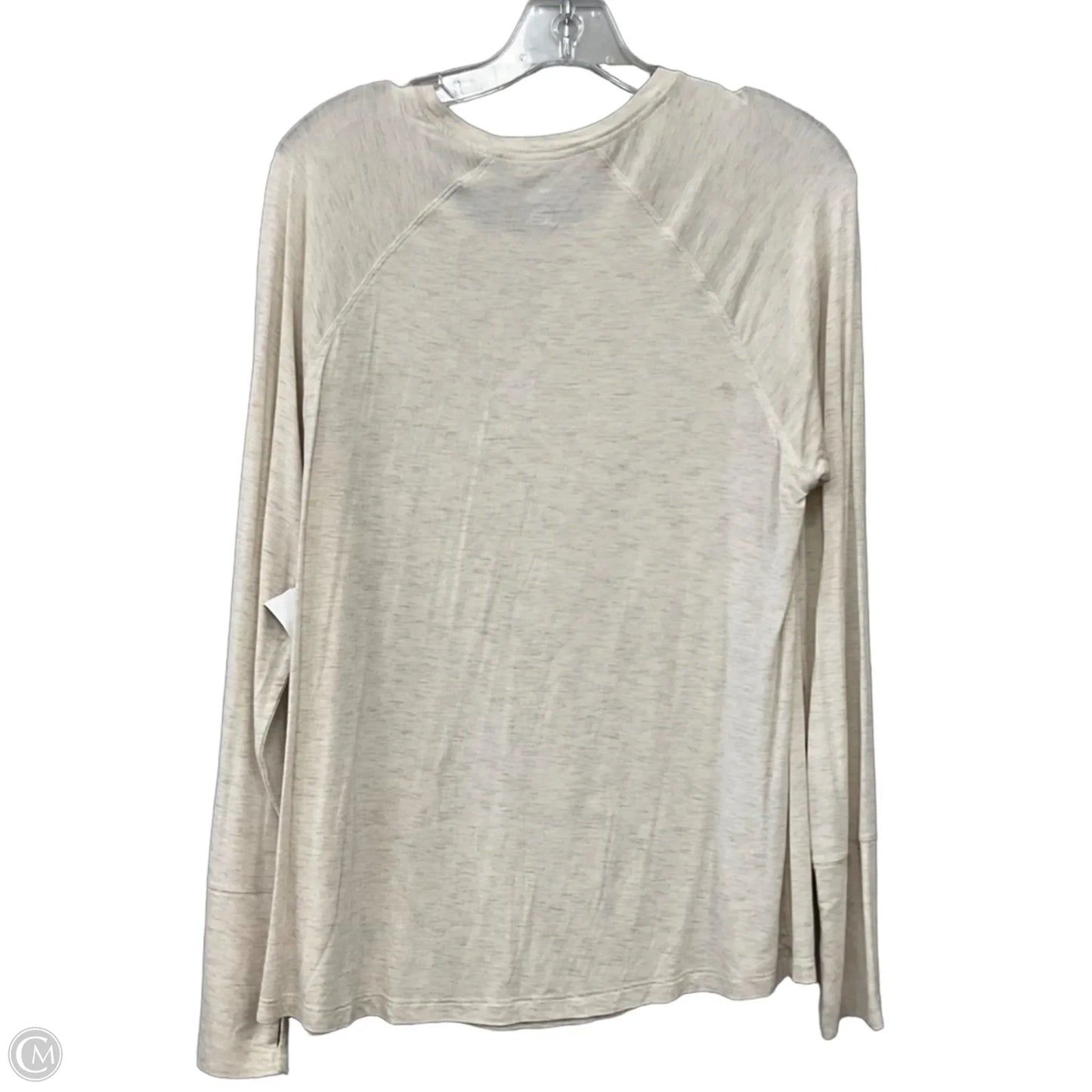 Top Long Sleeve Basic By Offline In Beige, Size: L