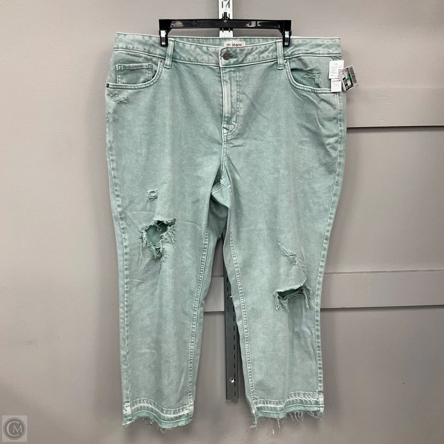 Jeans Straight By Maurices In Green, Size: 16W