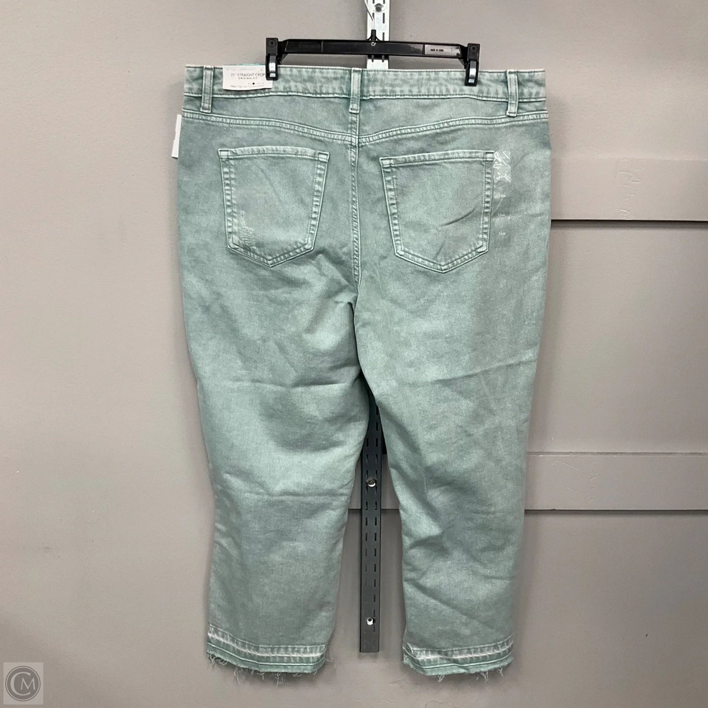 Jeans Straight By Maurices In Green, Size: 16W