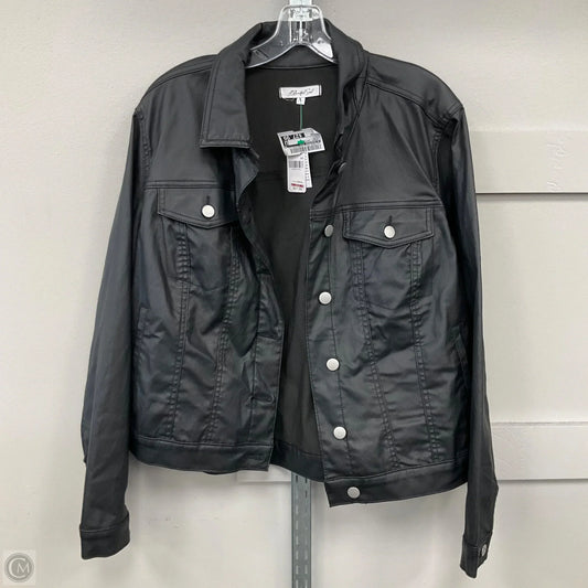 Jacket Leather By A Beautiful Soul In Black, Size: 1x