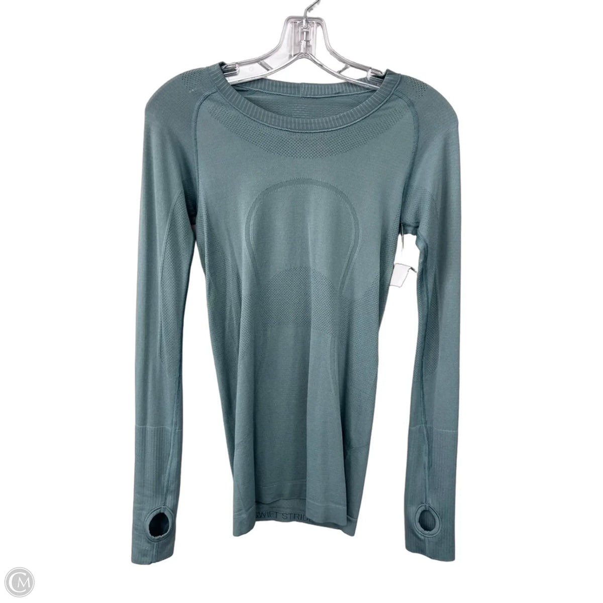 Athletic Top Long Sleeve Crewneck By Lululemon In Green, Size: 2