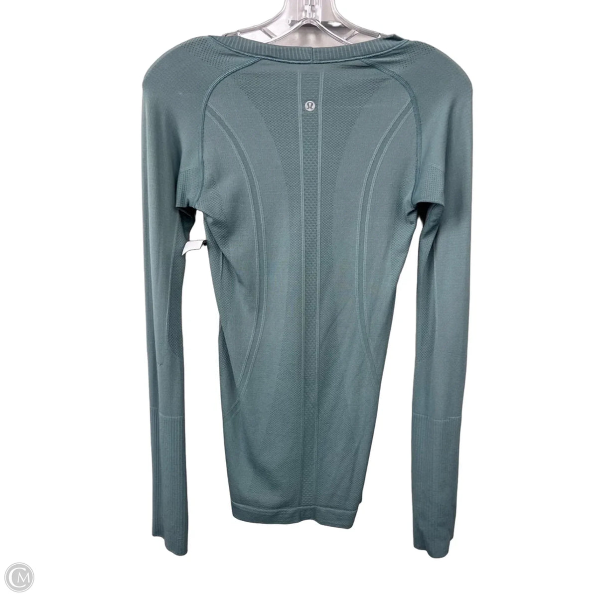Athletic Top Long Sleeve Crewneck By Lululemon In Green, Size: 2