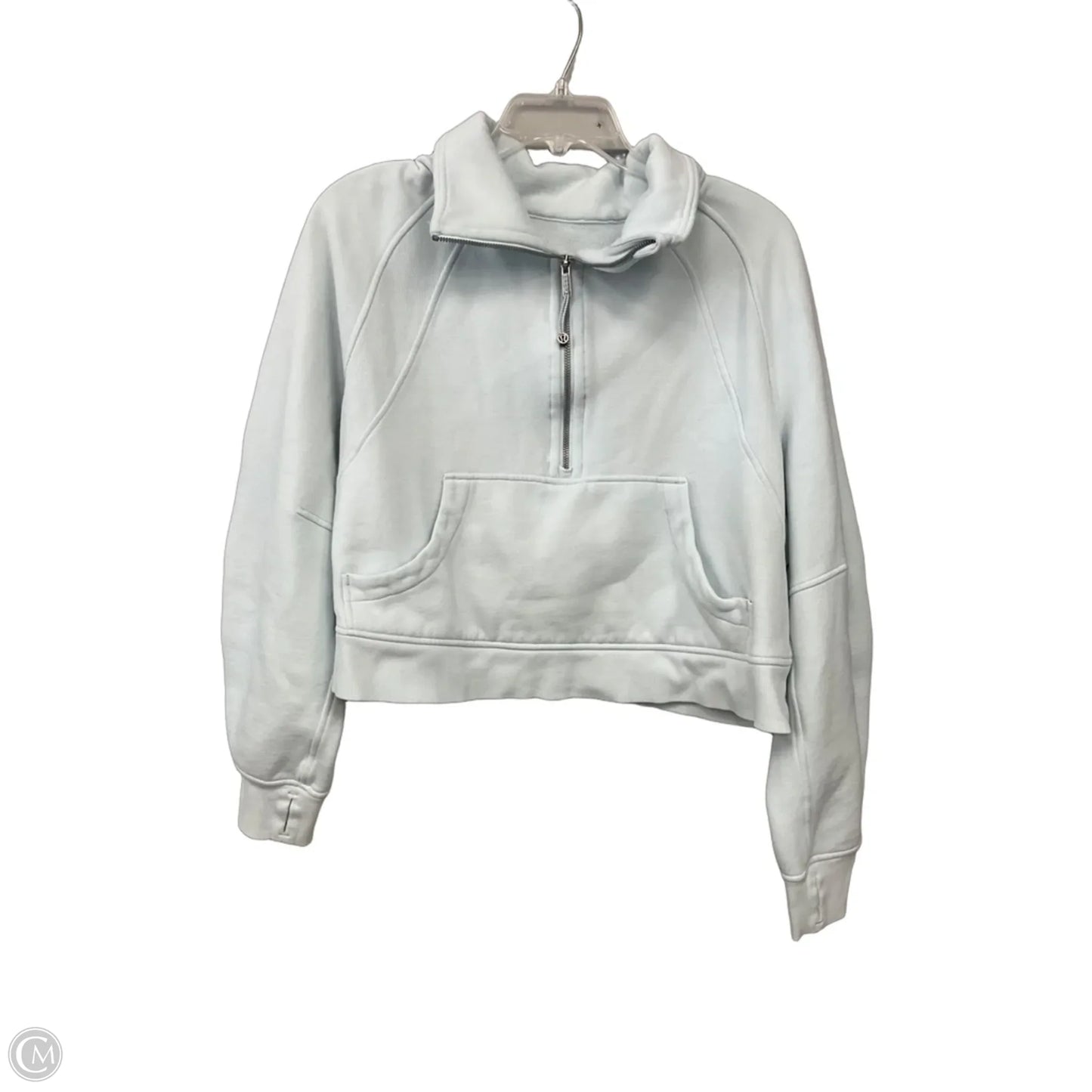 Athletic Sweatshirt Collar By Lululemon In Blue, Size: M