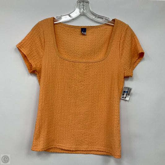 Top Short Sleeve By Old Navy In Orange, Size: M
