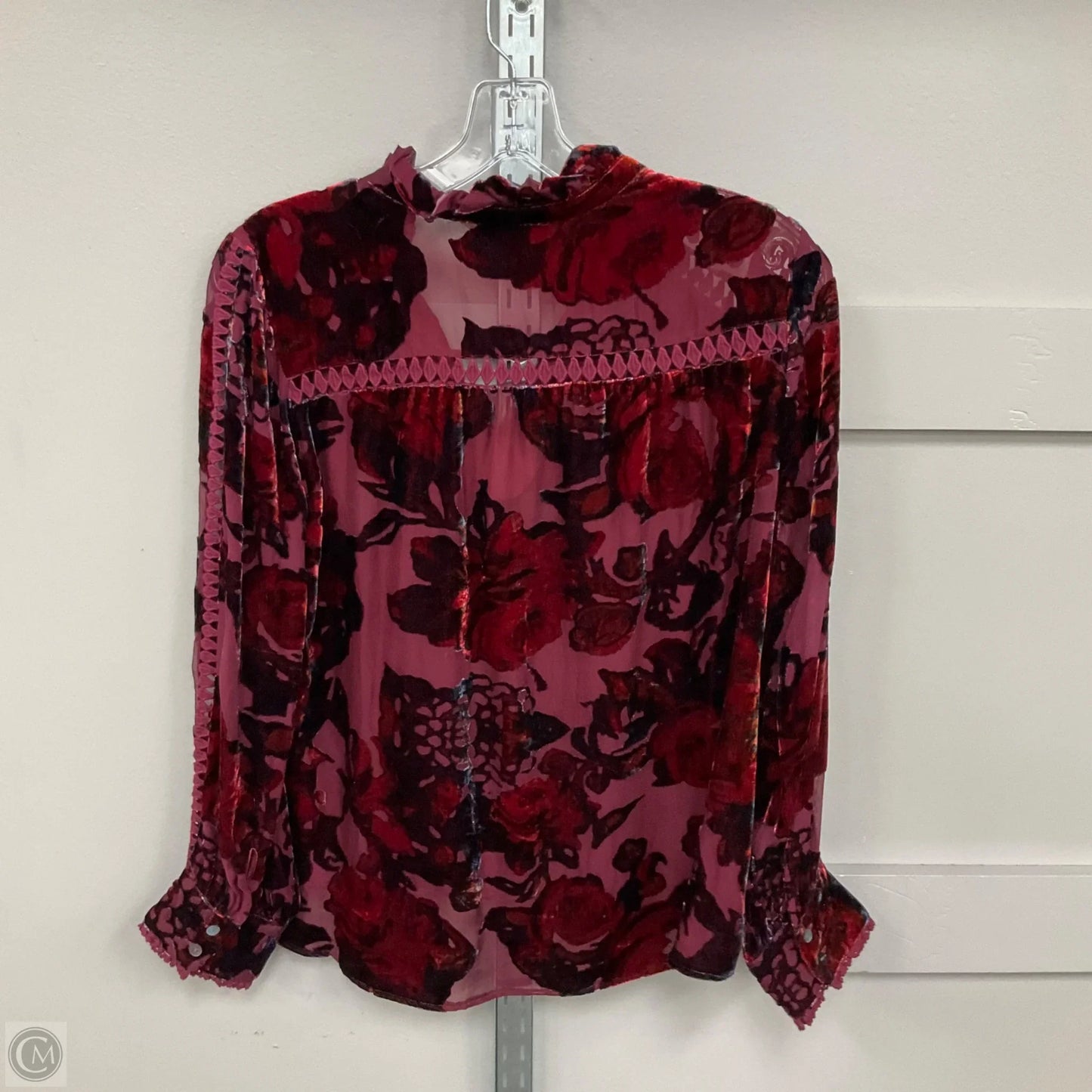 Top Long Sleeve By Sundance In Red, Size: S