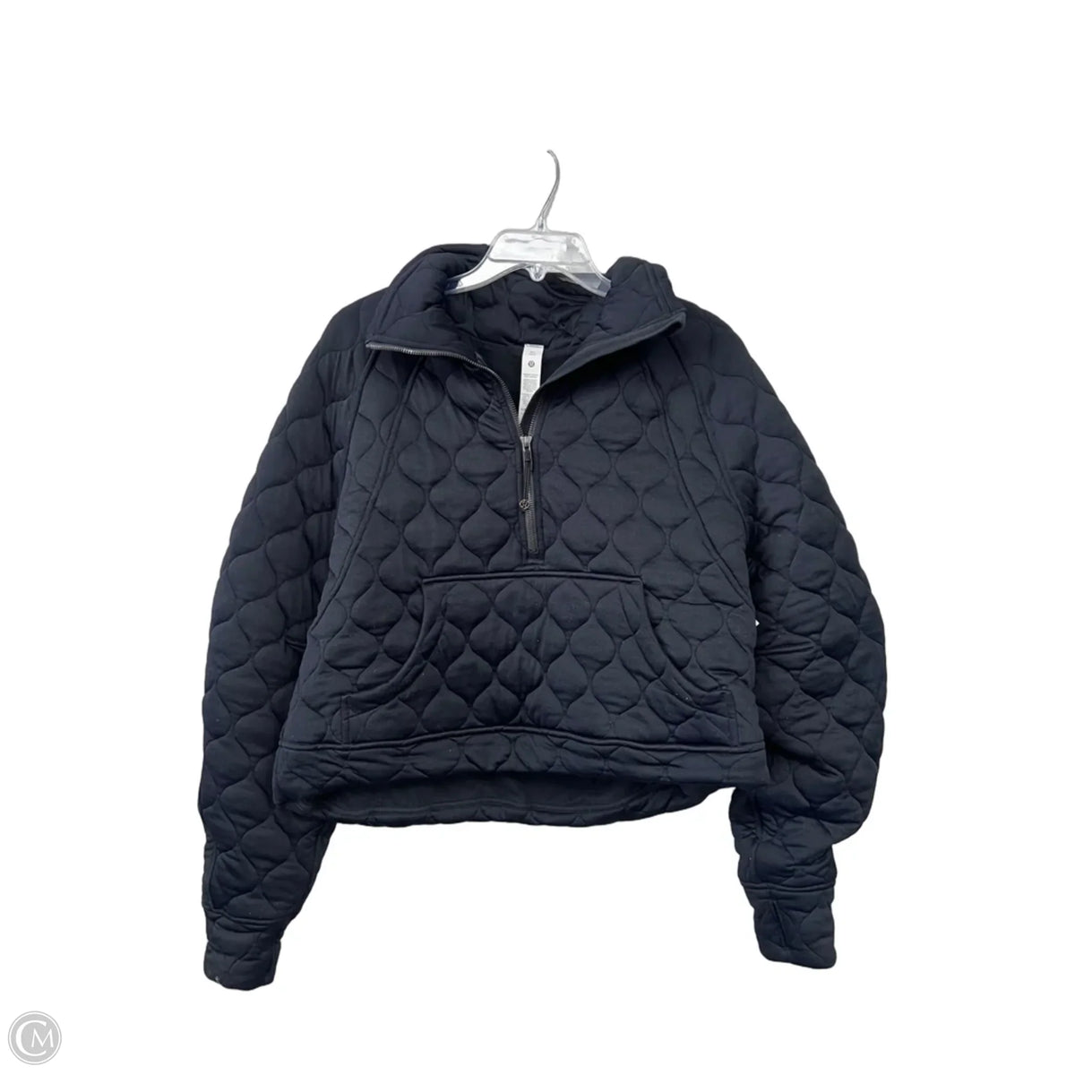 Athletic Sweatshirt Collar By Lululemon In Black, Size: M