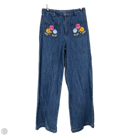 Jeans Wide Leg By Cme In Blue Denim, Size: 8