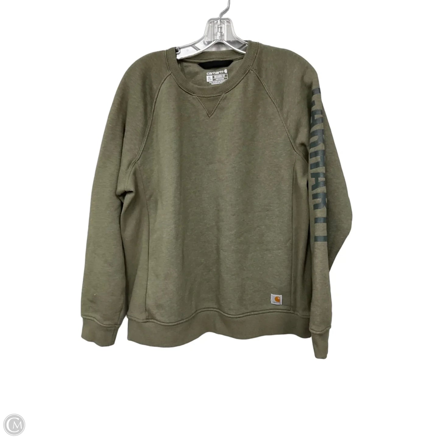 Sweatshirt Crewneck By Carhartt In Green, Size: Xl