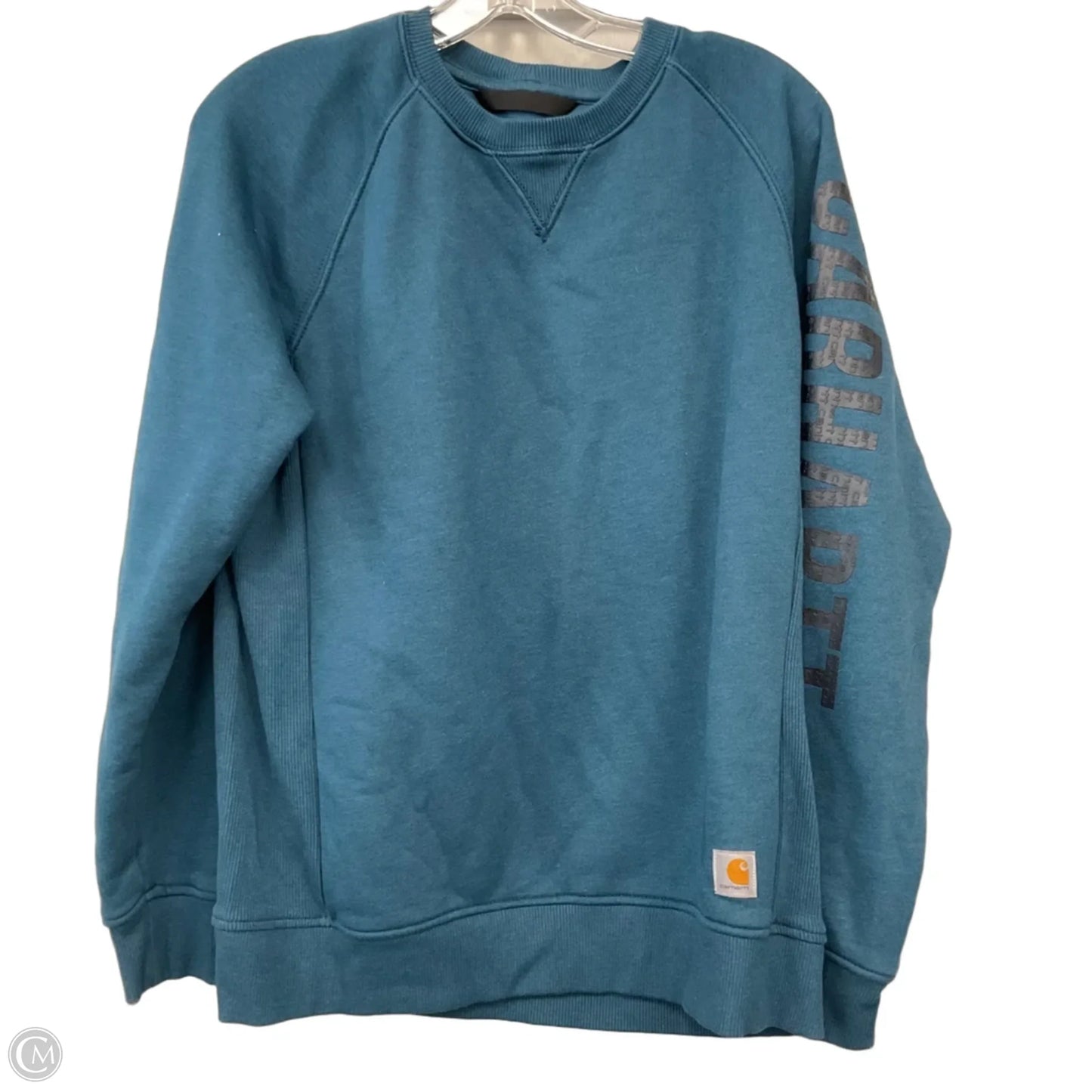 Sweatshirt Crewneck By Carhartt In Blue, Size: L