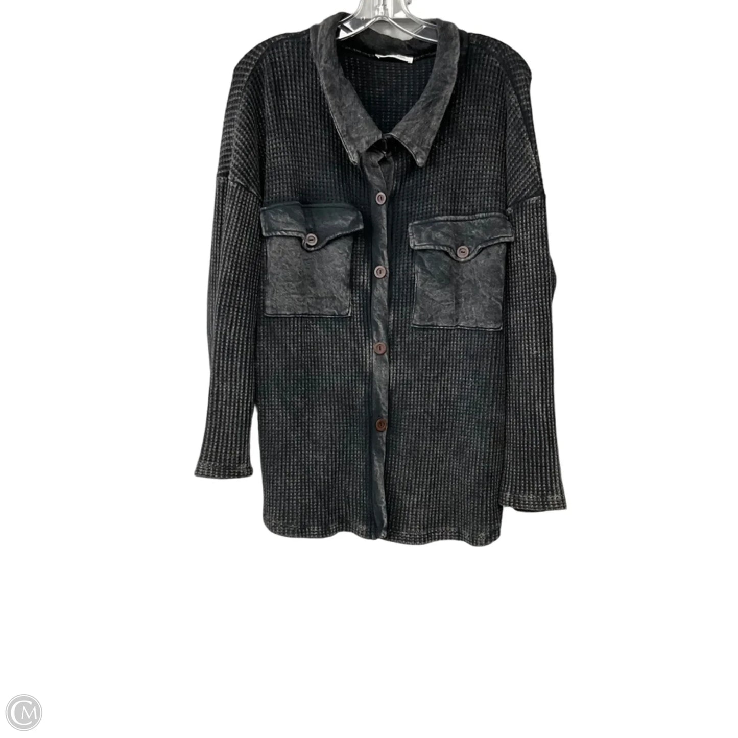 Jacket Shirt By Bucketlist In Black, Size: S