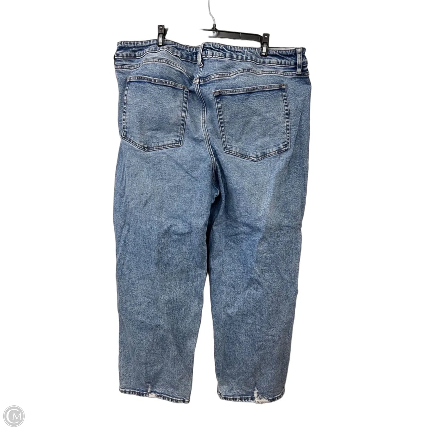 Jeans Straight By Ava & Viv In Blue Denim, Size: 20