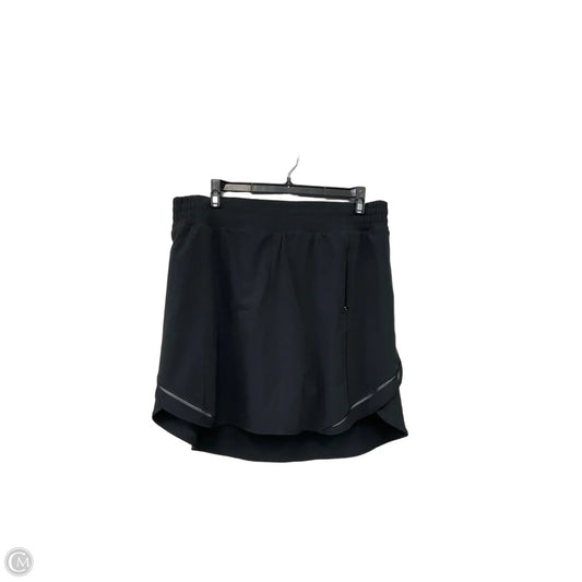 Athletic Skort By Lululemon In Black, Size: 12