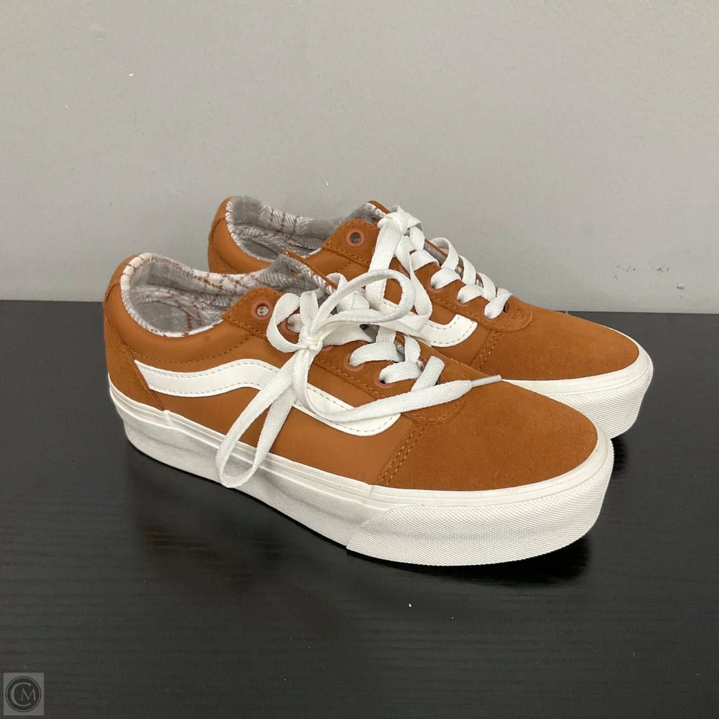 Shoes Sneakers By Vans In Orange, Size: 6