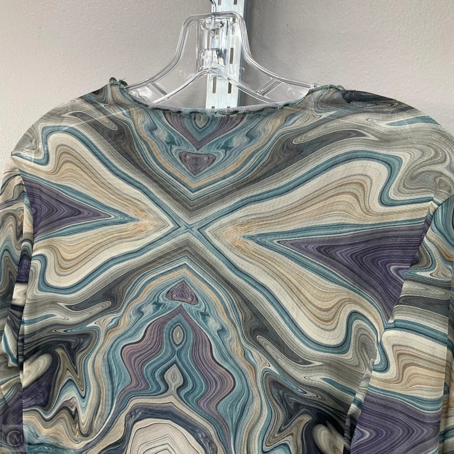 Top Long Sleeve Basic By Shein In Green, Size: 1x