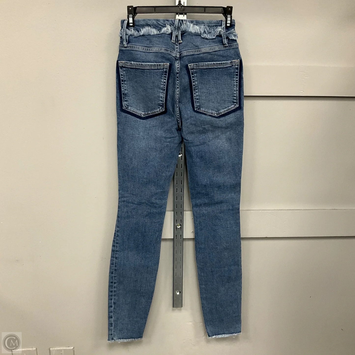 Jeans Skinny By Good American In Blue Denim, Size: 2