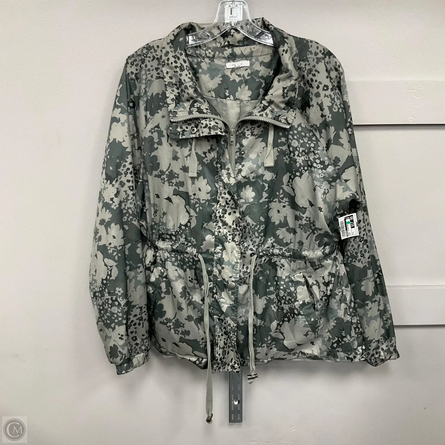 Jacket Windbreaker By Maurices In Green, Size: L