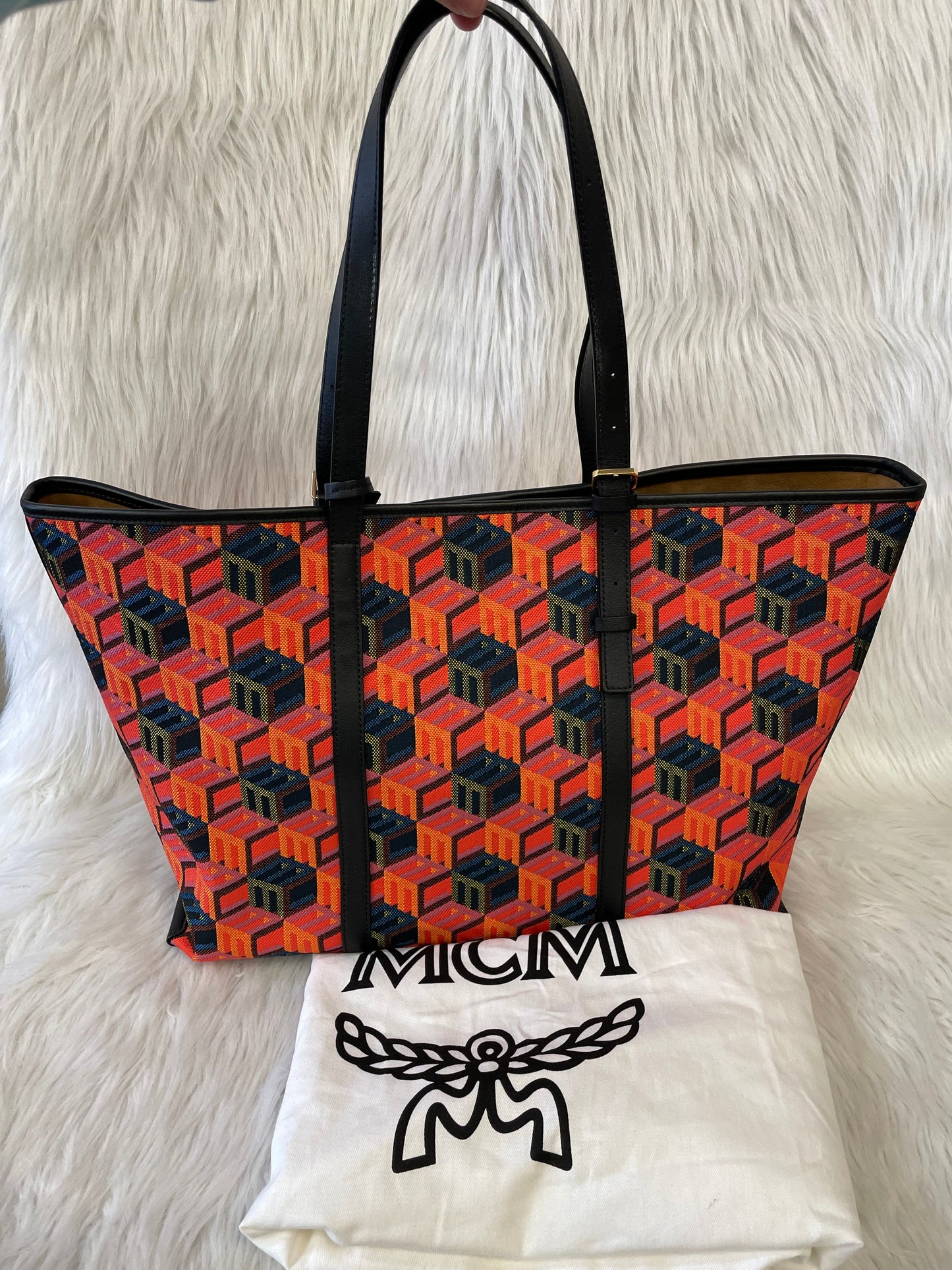 Tote Luxury Designer By Mcm, Size: Large