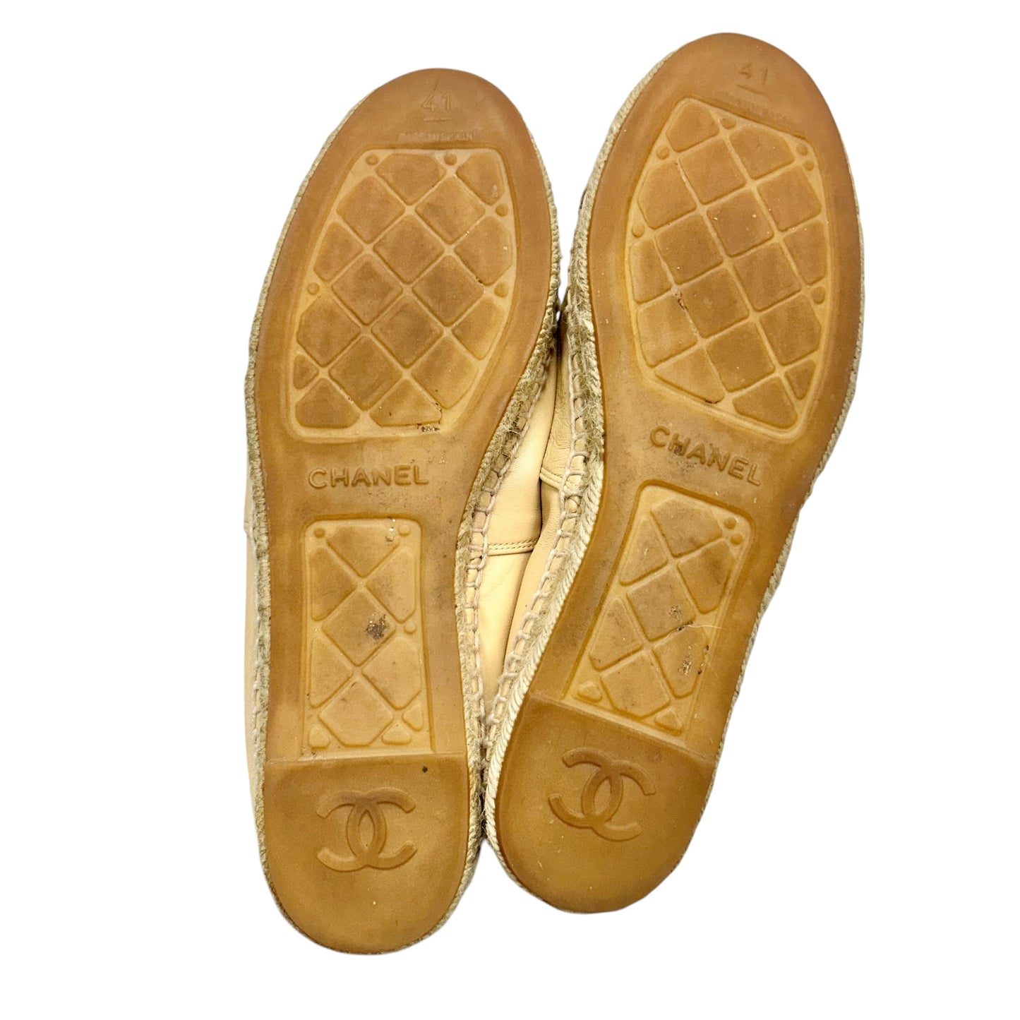 Shoes Luxury Designer By Chanel In Black & Tan, Size: 10.5