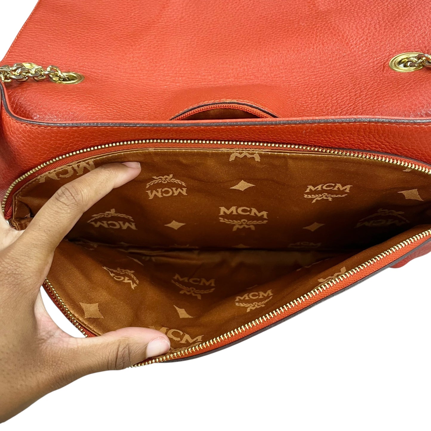 Handbag Luxury Designer By Mcm, Size: Medium