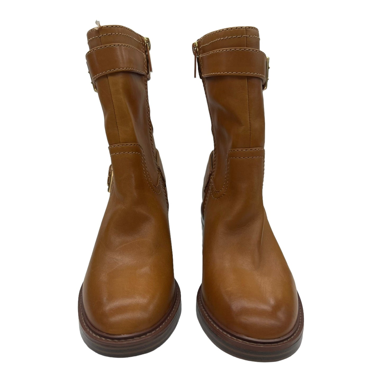 BROWN BOOTS LEATHER by VINCE CAMUTO Size:6.5