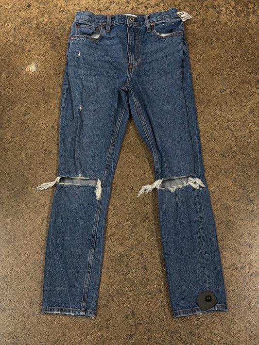 Jeans Skinny By Abercrombie And Fitch In Blue Denim, Size:4