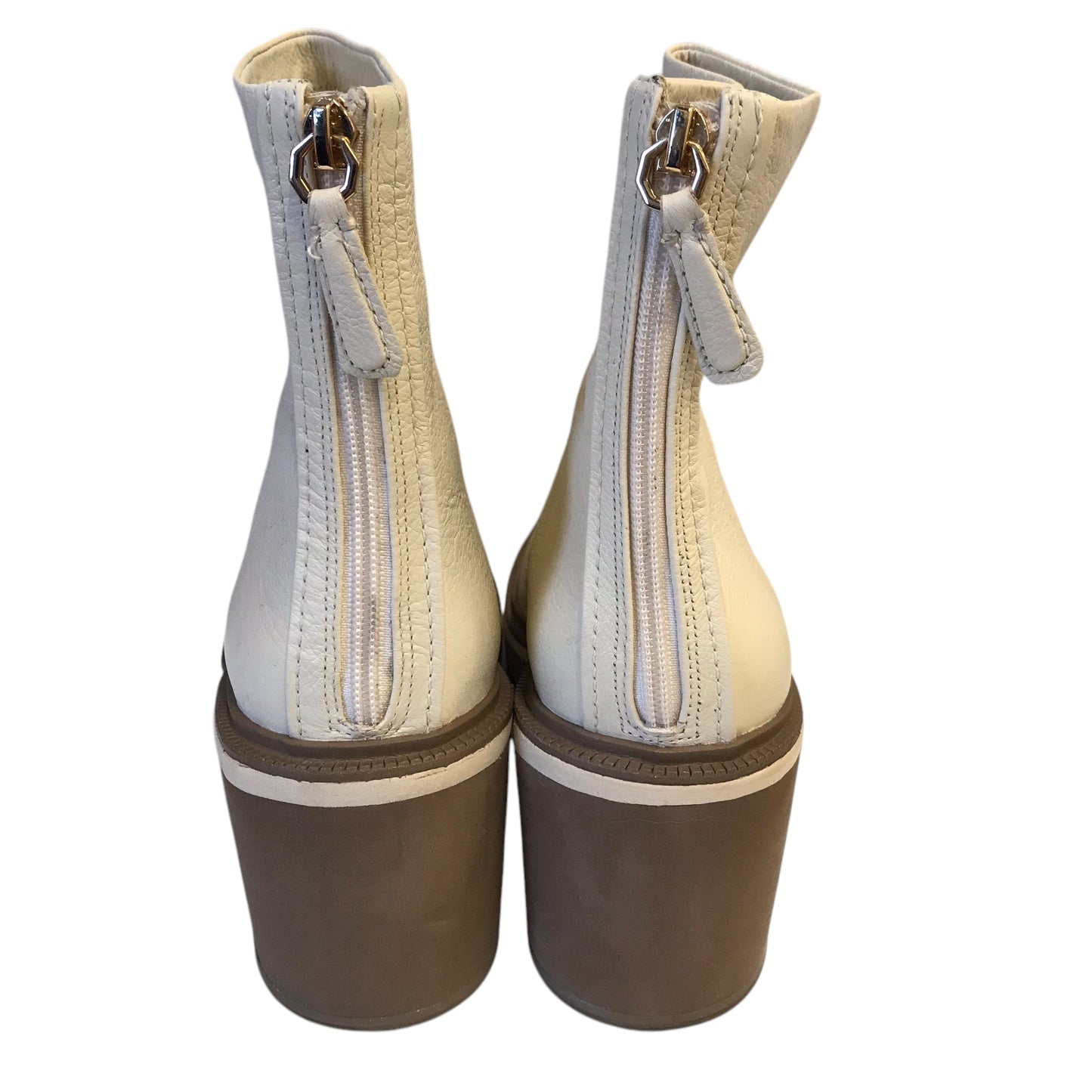 Boots Ankle Heels By Louise Et Cie In Cream, Size:11