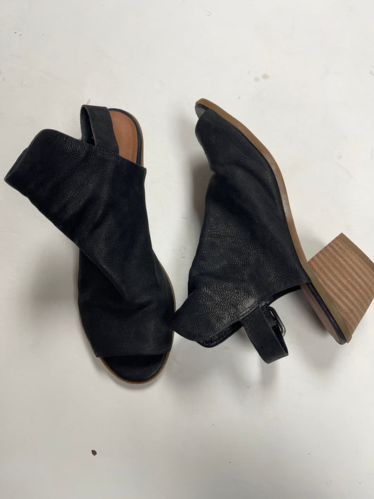 Sandals Heels Block By Lucky Brand In Black, Size: 8.5