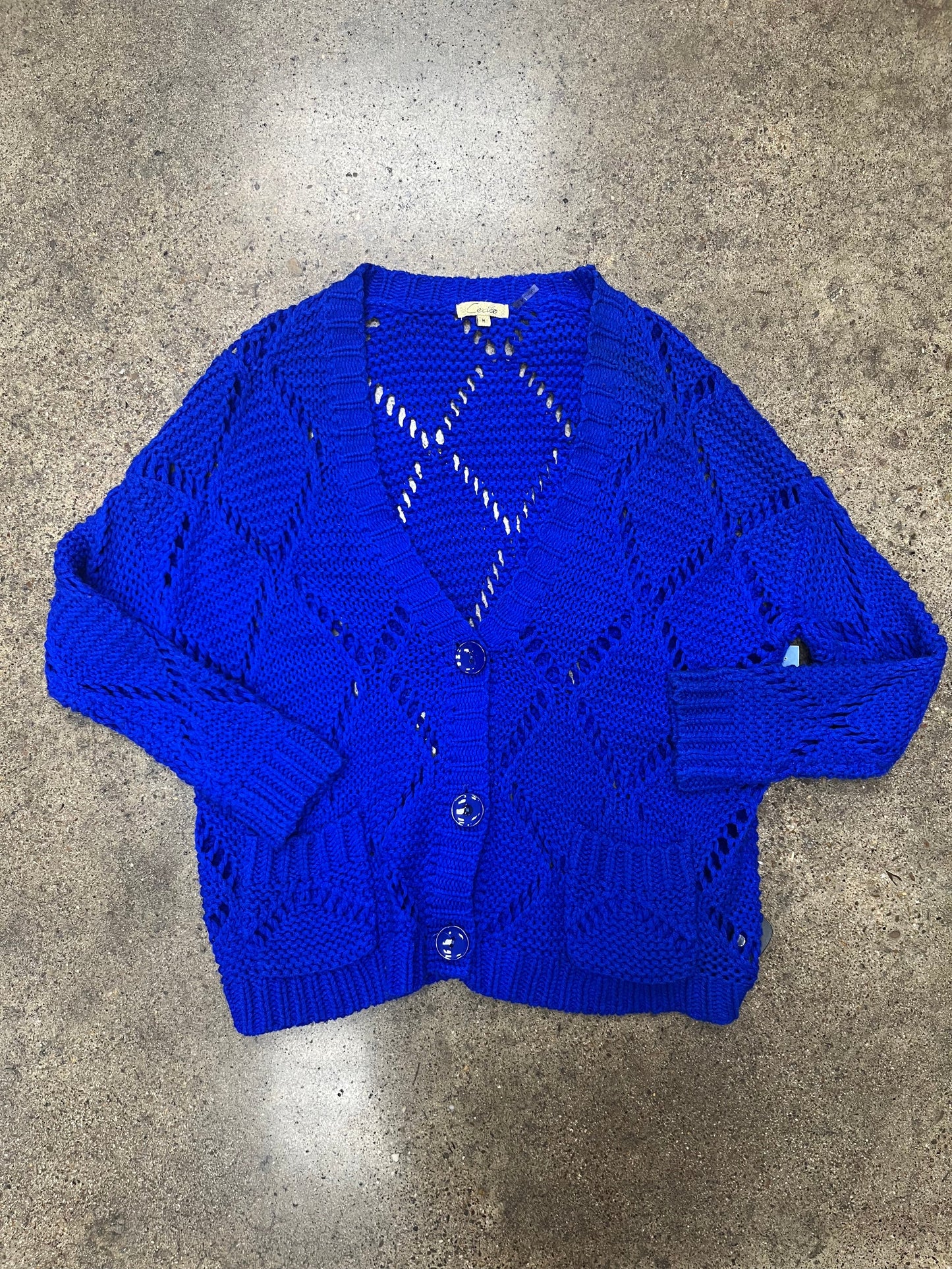 Cardigan By Cecico In Blue, Size: M