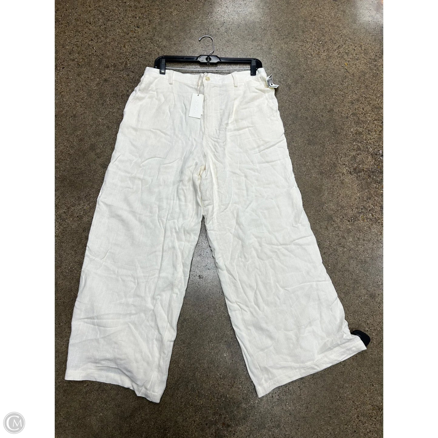 Pants Wide Leg By Z Supply In Cream, Size: L