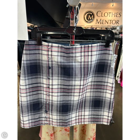 Skirt Mini & Short By Blue Rain In Plaid Pattern, Size: M