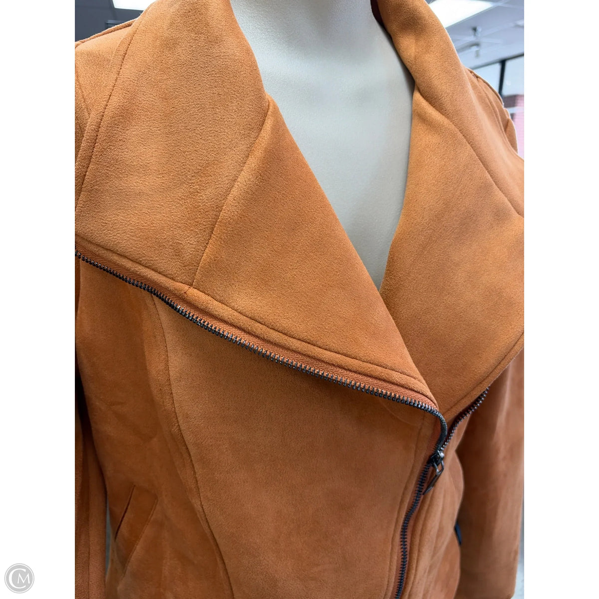 Jacket Moto By Automet In Orange, Size: M