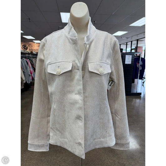 Jacket Shirt By Cabi In Cream, Size: M