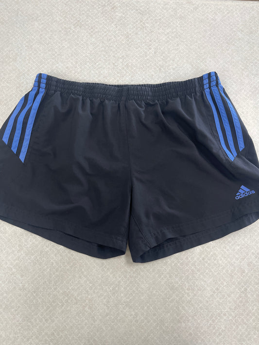 Black & Blue Athletic Shorts Adidas, Size M