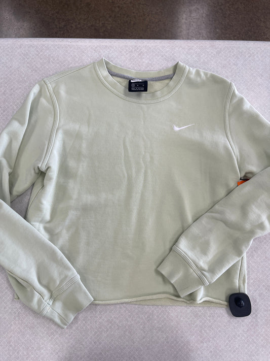 Green Athletic Sweatshirt Crewneck Nike Apparel, Size M